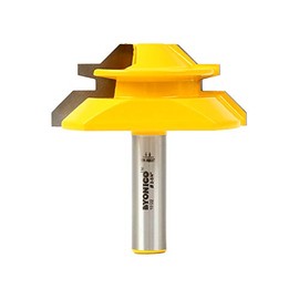 YONICO Router Bits Lock Miter 45 Degree - Up to 1-Inch Stock 1/2-Inch Shank 15122