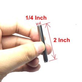 ZDingTech 10PCS 1/4 x 2 Inch Dowel Pins Shelf Pegs 1/4 inch,Bearings Alloy Steel pins Wood Bunk Bed Dowel Pins 1/4 Shelf Pins 1/4 inch Metal pins Fasten Elements for Fixing a Component's Position