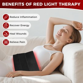31.5''×14'' Red Light Therapy for Body, Eligible Infrared Light Therapy Pad, Dual Chip Grade 210 LEDs 660nm&850nm Infrared Light Therapy Wearable with Timer Remote Control