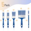 Bates- Paint Brushes for Walls, 5 Pack, Wall Paint Brushes(0.5"/1"/1.5"/2"/4"),