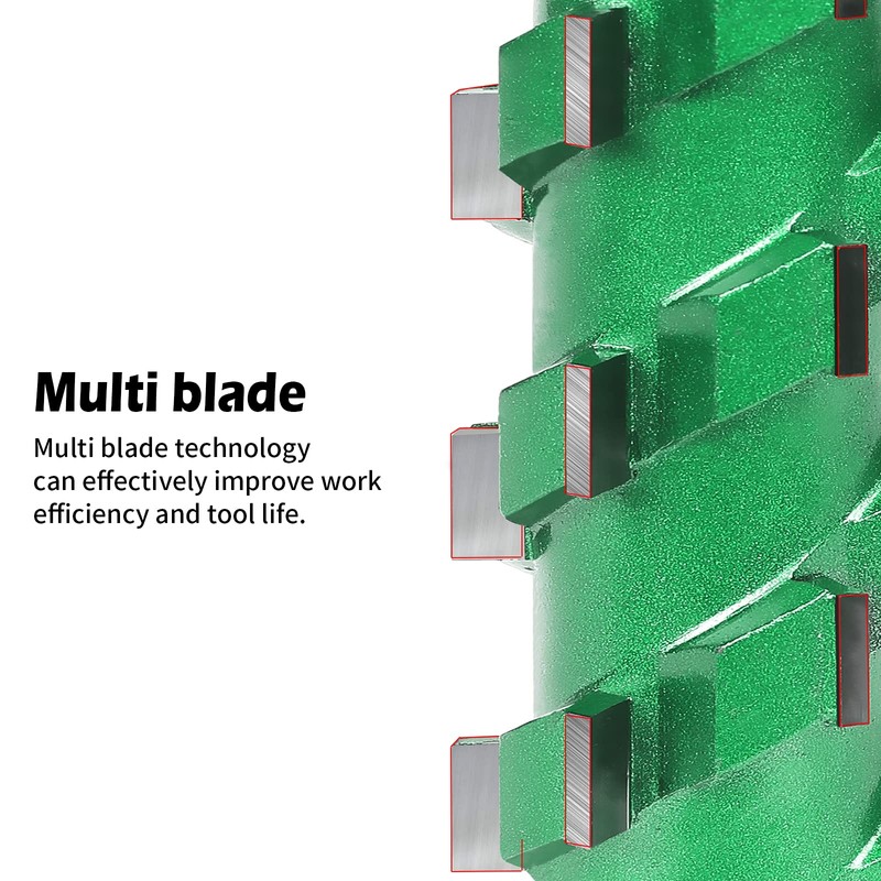KOWOOD PRO Flush Trim Router Bit(20 Flutes) 1/2" Shank,2-3/4"Cut Length