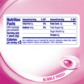 Mentos Pure Fresh Spring Edition Sugar-Free Chewing Gum with Xylitol, Bubble Fresh Flavor, Easter, Bunny Bottle, 50 Piece Bottle (Bulk Pack of 4)