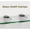 6 Pcs Glass Shelf Brackets Adjustable Glass Shelf Bracket Polished