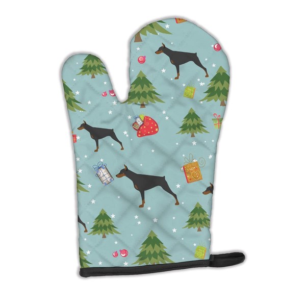 Caroline's Treasures BB4884OVMT Christmas Doberman Pinscher Oven Mitt Heat Resistant