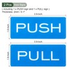 YOKIVE 2 Pcs Push Pull Door Sign, Door Sign Self