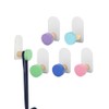 5pcs Self-Adhesive Kids Coat Hooks, Cartoon Animal Pattern Wooden Hooks