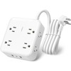 BN-LINK 5 Ft Surge Protector Power Strip - 8 Widely