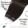 Moresoo Micro Ring Hair Extensions Brown Nano Link Hair Extensions