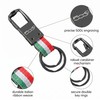 Italy Keyring with Fiat Logos, Accessories for Fiat 500C Accessories,