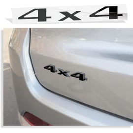 Reflective Concepts - 4x4 Emblem Overlay Decal Sticker - 2007-2023 Jeep Compass (Gloss Black)