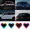 Upgrade Car Light LED Ambient Lights Heart Solar Lights Solar-Powered