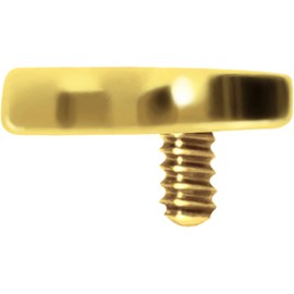 PIERCINGLINE Titanium Screw Attachment with External Thread 0.9 mm Heart Lock Piercing Attachment Replacement Choice of Colours, Titanium