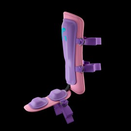 Guardian Legion Hard Shell Pro Baseball Leg Guard - Purple Hot Pink