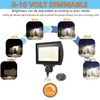 ECCFUTLL 150W Outdoor LED Flood Light with Plate, 5000K Daylight