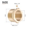 DTGN G3/4 Female x G1/2 Male Brass Pipe Fitting 1