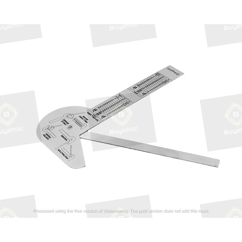 Buyohlic Multi Purpose Protractor Square Rule Centre Finder Drill Point