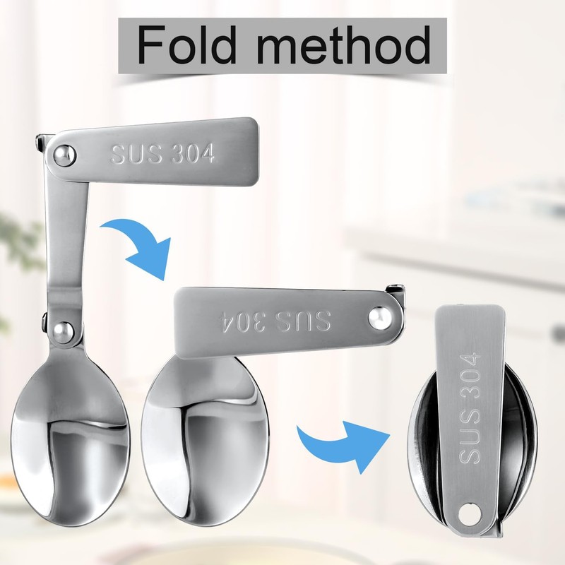 3 Pcs Folding Spoons for THERMOS FUNTAINER Food Jar 16