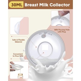 Lictin Milk Collector Catcher for Breastmilk - Breast Shells & Milk Catcher for Breastfeeding Relief (2 in 1), Protect Sore Nipples for Breastfeeding, Collect Breast Milk Leak for Nursing Moms