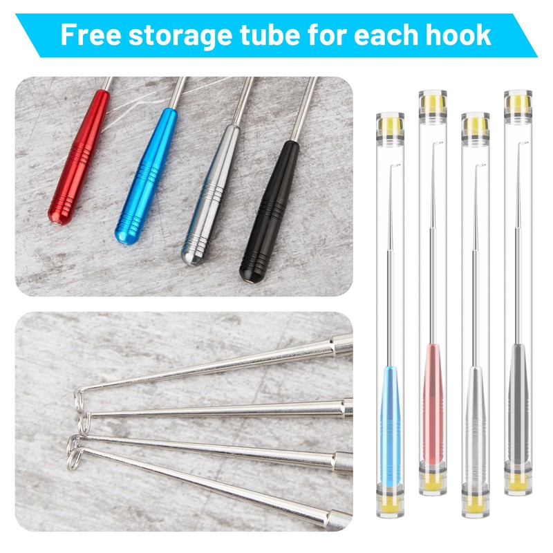 Omoojee Fish Hook Remover Tool, 4PCS Fishing Hook Quick Removal