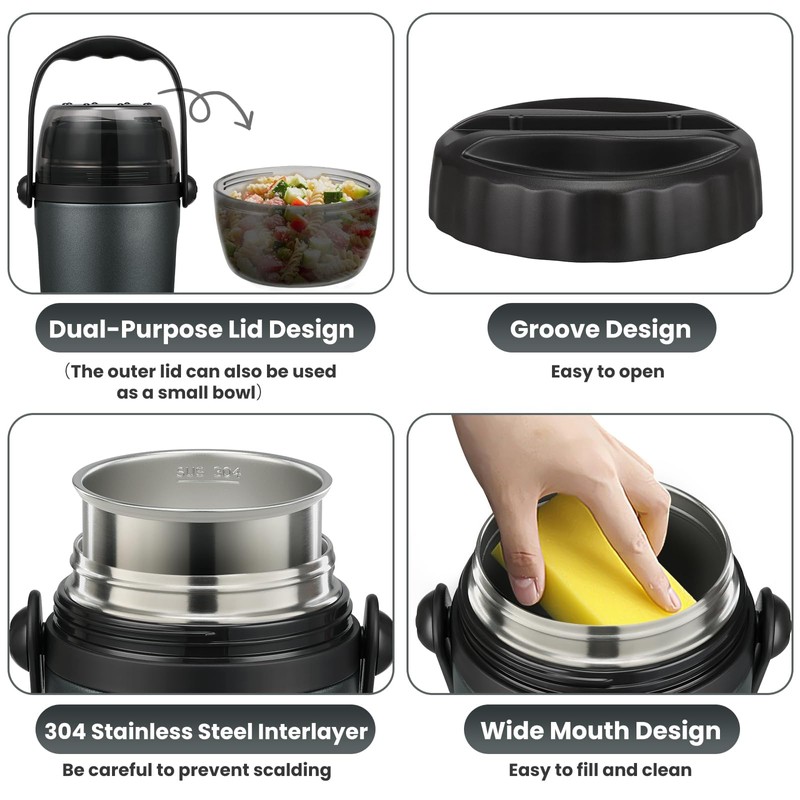 Elipark Soup Thermo for Hot Food Adults & Kids 32oz