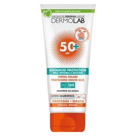 Dermolab - Face and Body Sun Cream High Protection SPF 50+ for Light and Delicate Skin Ageing and UV Radiation Waterproof Dermatologically Tested 200ml