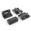 E-outstanding Bisagra de torsión de 4 piezas de nailon negro