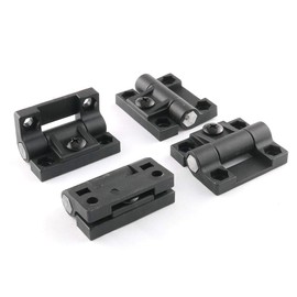 E-outstanding Bisagra de torsión de 4 piezas de nailon negro ajustable de control de posición