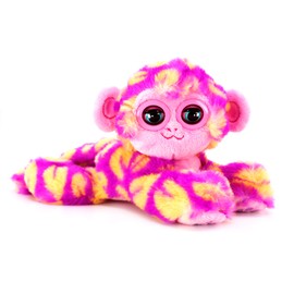 Bandai CE80083 Nuzzy Luvs Snuggler Interactive Pet Soft Toy (Pink and Orange Monkey)