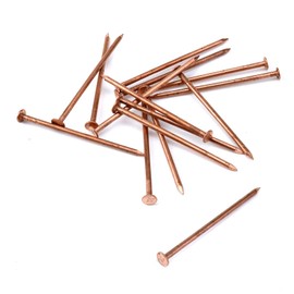 MY MIRONEY 10 Pack 3.4 Inch Copper Nails Solid Copper Nail Spikes for Slating & Roofing