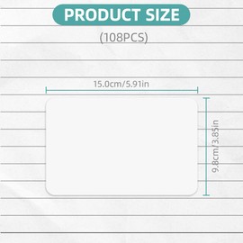 OFFCUP Postcard Paper Cardstock, 108pcs A6 Blank Message Paper, 250gsm 4x6” White Blank Post Cards Index Cards Set for DIY, Printable Postcards Set, Round Corners