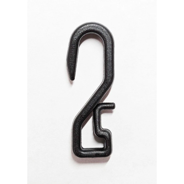 IGGEE S-Hooks – 20pcs 1.75" Plastic Ring Tail Clips for