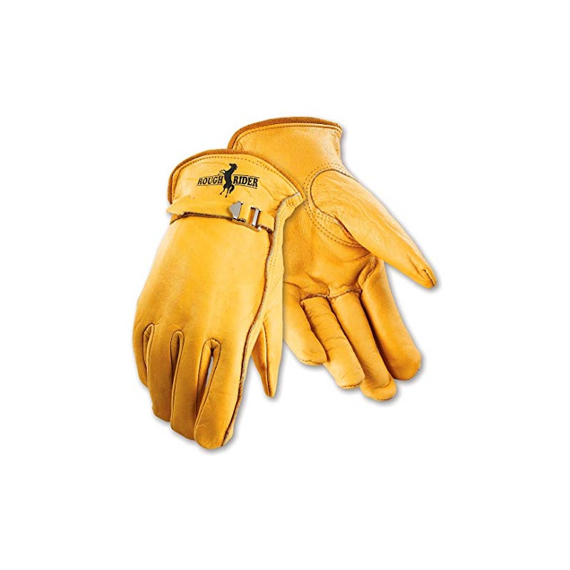 Galeton Rough Rider Premium Leather Driver Gloves with Leather Pull