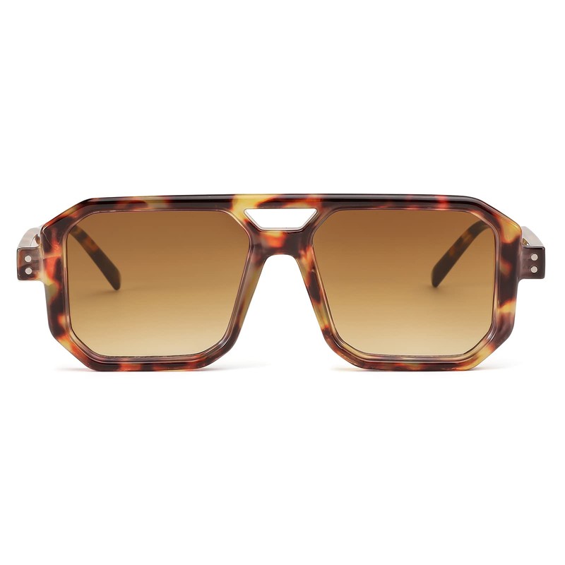 FEISEDY Retro Sunglasses for Women Men Trendy Aviator Sunglasses Classic