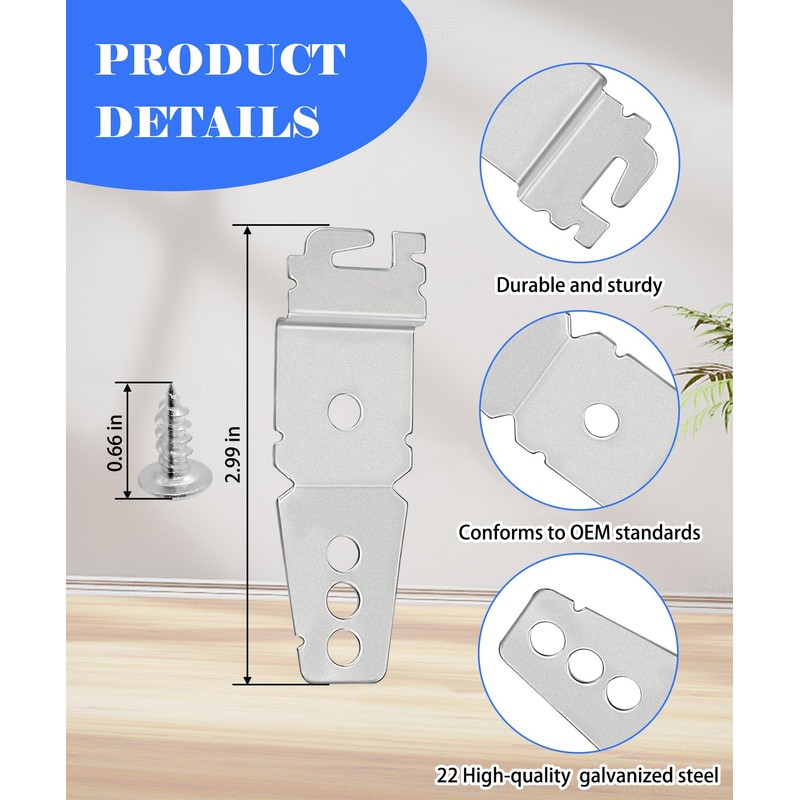 Granite Counter Dishwasher Mounting Bracket Kit Fits for Most Brand