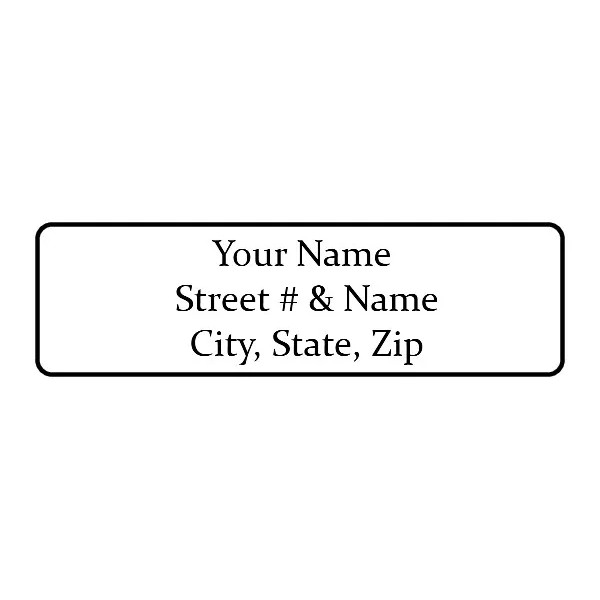 Maestro 800 Personalized Return Address Labels. 1/2 inch by 1