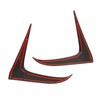 crosselec Carbon Fiber Front Bumper Cover Headlight Trim Strip Accessories