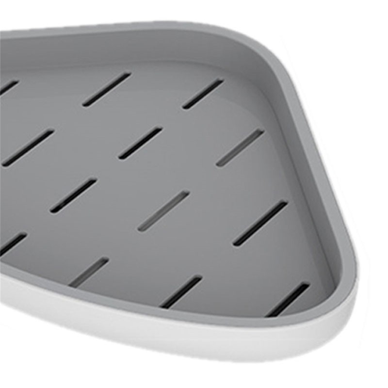 Triangle Bathroom Corner Rack Waterproof Ventilated Plastic Wall Mounted Shelf
