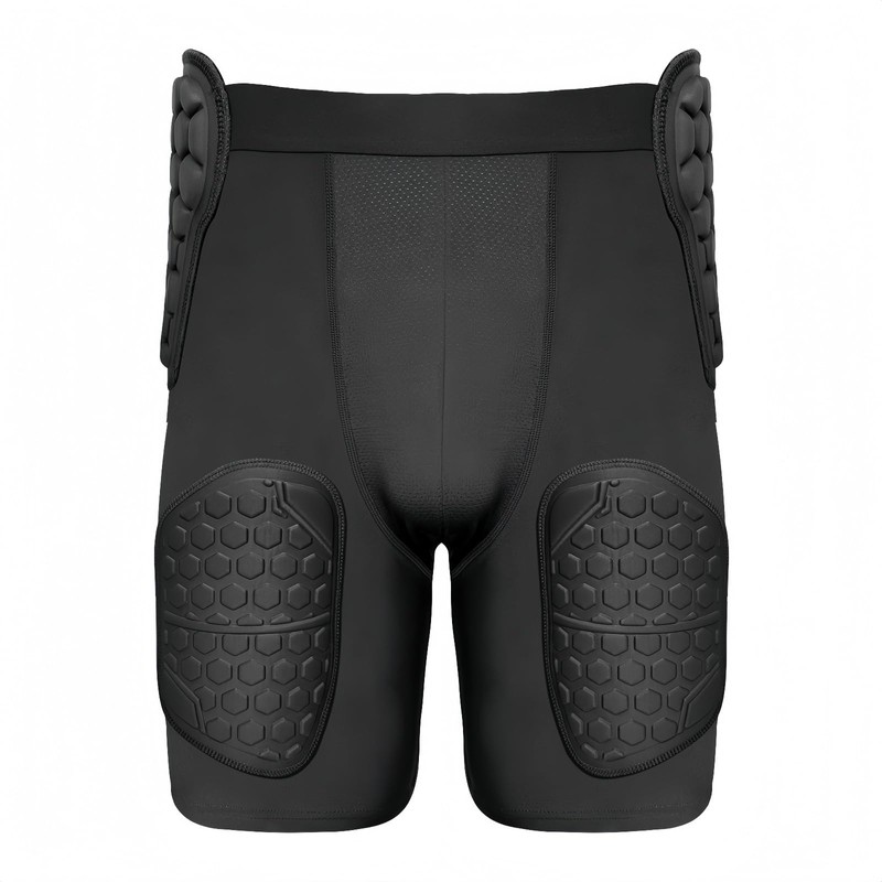 Topeter 5-Pad Football Girdle with Cup Pocket, Hardened EVA Thigh