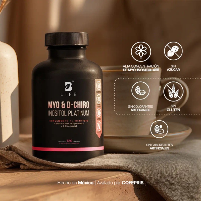 Myo Y D-chiro Inositol Platinum 120 Cáps Ratio 40:1 B