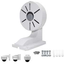 BeElion Original 1258A ABS Indoor Outdoor Wall Mount L-Type Bracket for CCTV Security Dome IP Camera Mounting,DaHua Hikvision Dome Cameras