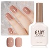 GAOY- Esmalte de uñas en gel marrón nude, 16 ml,