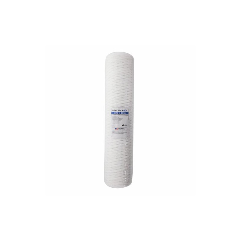 Hydronix SWC-45-20100 Sediment String Wound Water Filter Cartridge for Whole