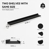 Boswillon 47.2 Inches Long Floating Shelves Wall Mounted, 2 Set
