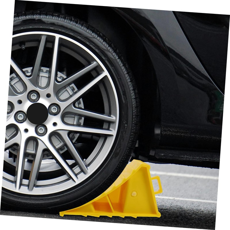 SOLUSTRE 2pcs Car Block Camper Wheel Chock Leveling Blocks Ramp