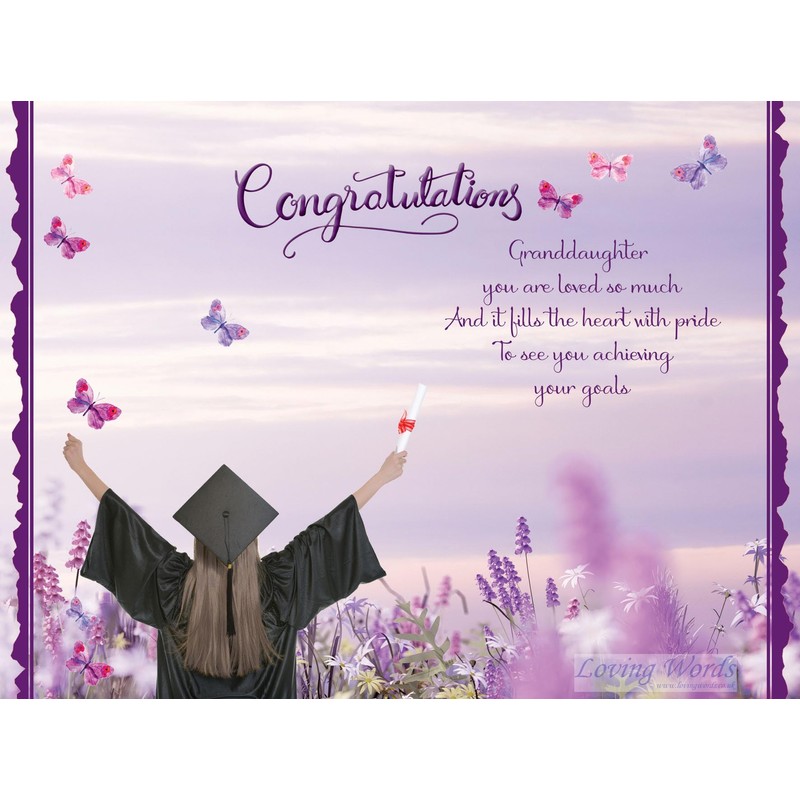 Granddaughter on your Graduation ~ Congratulations graduation card