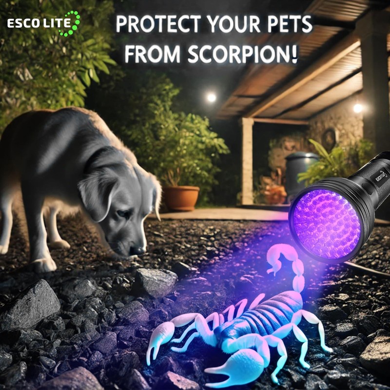 ESCO LITE UV Flashlights Black Light for Pet Urine Detection