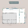 Rileys & Co Monthly Planner Desk Pad, Undated Planner Calendar