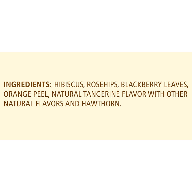 Celestial Seasonings Tangerine Orange Zinger Tea, 20 ct