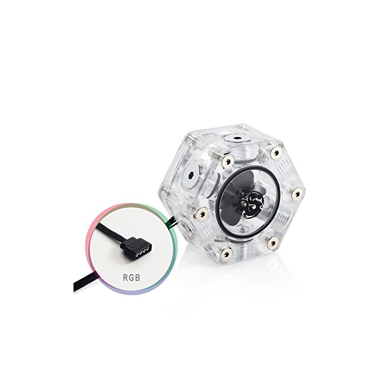 Bitspower G1/4" Hexagon Flow Indicator, RGB