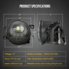 Partsam 12V LED Fog Lights Assembly Kit 54W 5000LM Compatible